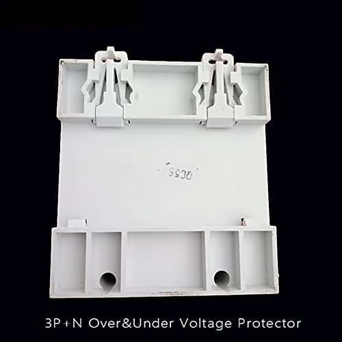 Zaahh 1pcs FVP 380V 3P+N Din Rail automatski se ponovo povežite preko i ispod napona zaštitni uređaj 40A 60A