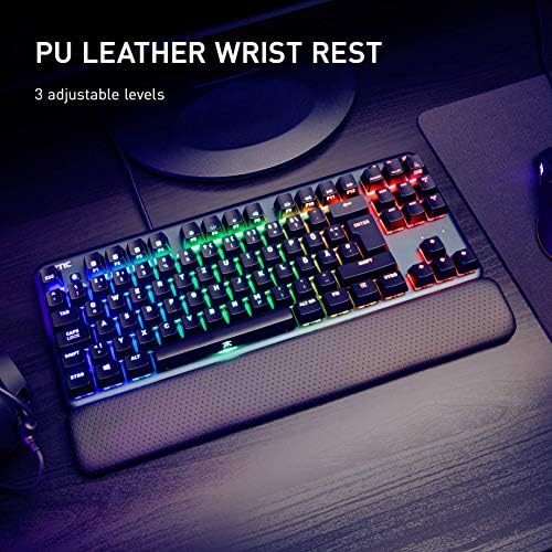 Fnatic Ministreak - LED pozadinska osvetljena RGB tastatura za igranje - Cherry MX Blue prekidači - mali kompaktni prenosni izgled