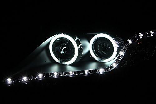 ANZO USA 121442 crno Halo projektor prednje svjetlo sa prozirnim objektivom i jantarnim reflektorom za Toyota Camry