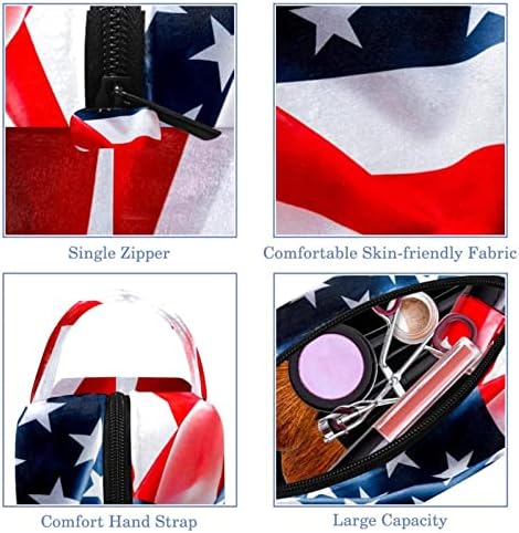 Tbouobt kozmetičke vrećice za žene, torba za šminku Travel Toaletna torba Običjivača, zastava
