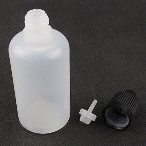 50 ml LDPE bočice Čuvajte većinu tečnih kapi za oči sa čepom otpornom na djecu i dugim tankim vrhom 10kom crne kape