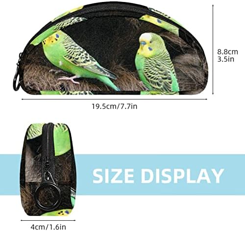 Tbouobt kozmetička torba za žene, šminkerne torbe Sobni toaletni torbica Putni poklon, zelena papagaj