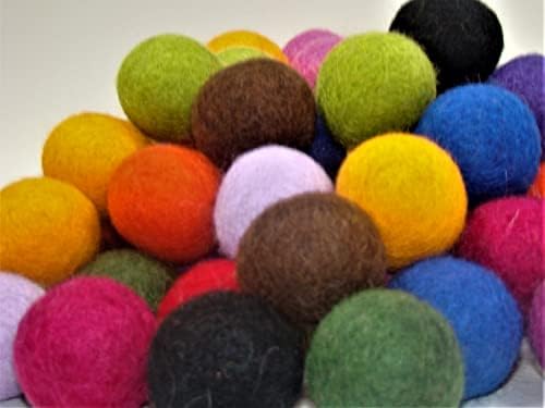 Kivikis mačja igračka prstena od vunene kuglice ručno izrađena od ekološke vune 3-4 cm