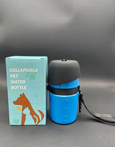 444 Ltd boca za vodu za kućne ljubimce 600ml / Prijenosna boca za vodu za putovanja pasa | čvrsta i nepropusna boca za piće pasa za