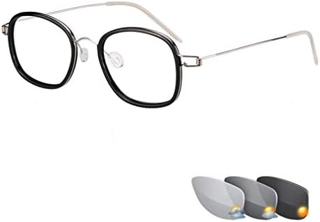Horv vijčane retro naočale fotohromične naočale za čitanje udobne naočale za muškarce i žene, UV zaštitu