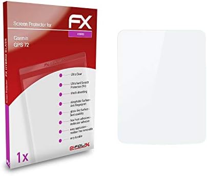 atFoliX zaštitni Film od plastičnog stakla kompatibilan sa Garmin GPS 72 zaštitom stakla, 9h Hybrid-Glass FX zaštitom za staklo od plastike