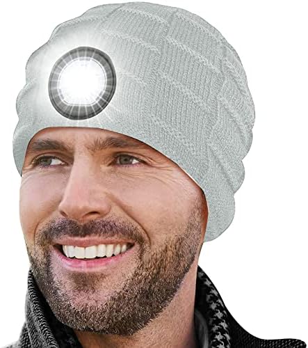 Pleteni topli vanjski Bluetooth za odrasle sa LED zimskim šeširom lagani šeširi muški Flanelski šešir sa