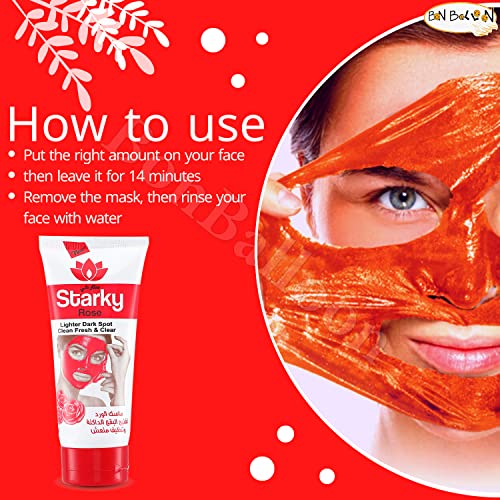 Rose Starky maska za lice za kožu za Facelifting sa svojom jedinstvenom formulom koja kožu ostavlja mekom i blistavom za sve tipove