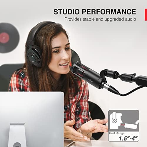USB kondenzatorski mikrofon i XLR dinamički mikrofon, FIFINE vokalni Podcast mikrofon sa Kardioidnim uzorkom za Streaming video snimanja,