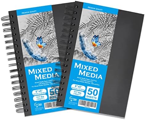 LYTek Mixed Media Sketchbook,Multimedia Sketch Book Tvrdi povez, za crtanje, skiciranje i slikanje.117lb / 190g papir bez kiselina,
