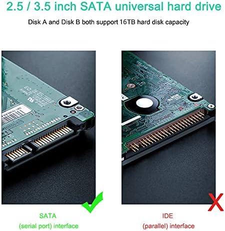 WAVLINK USB 3.0 u SATA I / II / III dual Bay eksterni hard disk priključna stanica za 2.5 / 3.5 inčni SSD HDD, hard disk Duplikator,