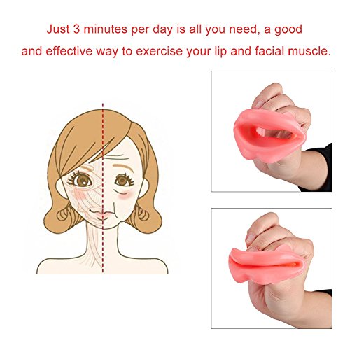 Silikonski tanji zatezač za usta gumeni protiv bora protiv starenja mišića za usta zatezač za lice vježba za usne trener za lice-lift