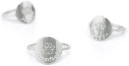 LONGLITER prsten za pse sa prilagođenim printom ogrlica za kućne ljubimce uspomena na prsten za Memorijalni nakit za kućne ljubimce