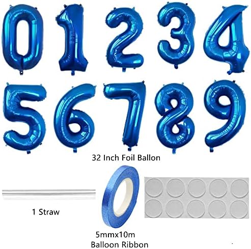 Xlood broj 60 baloni 32 inčni digitalni balon abeceda 60 rođendan baloni Digital 60 helijum baloni Veliki baloni za rođendanske potrepštine