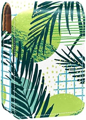 Zeleno lišće tropska palmina torba za ruž sa ogledalom za žene torbica za šminkanje djeveruša poklon