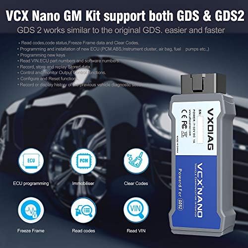 VXDIAG VCX Nano kompatibilan je za GM / Opel sa GDS2 i Tech2win dijagnostičkim alatom
