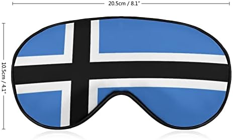 Estonija zastava za oči za spavanje zatamnjenje noćne očiju sa podesivim kaišem za muškarce koje žene trave joga nap