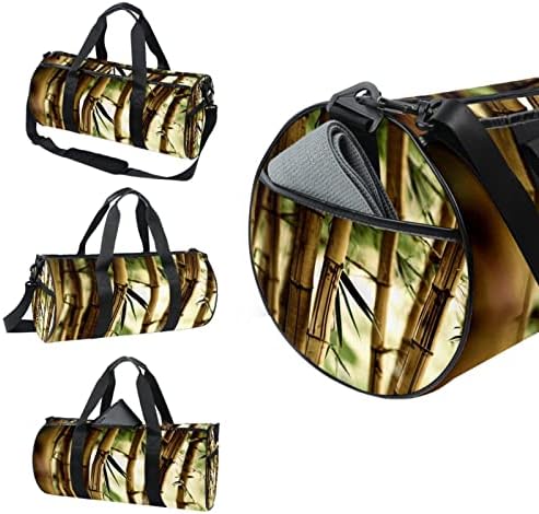 MaMacool bambusova torba za nošenje preko ramena platnena putna torba za teretanu Sport Dance Travel Weekender