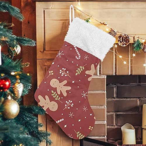 BESTENSUŠ Igračke bombone snježne pahuljice Božićne čarape Velike Xmas čarape za kamin Božićno stablo dnevni boravak Viseći čarape