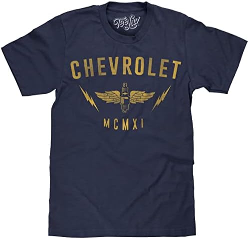 TEE luv izblijedio košulju za svjećicu Chevrolet - Retro Chevy MCMXI grafička majica