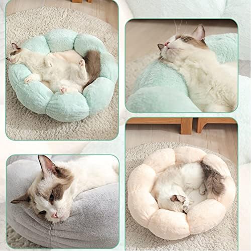 Samozagrijavajući krevet za mačke-cvjetni oblik mačji krevet Kućni jastuk Sofa 3 za male srednje mačje pseće mačke Kućne potrepštine