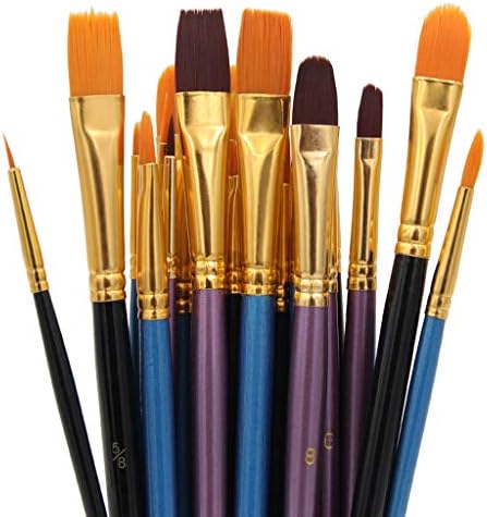 10pcs najlonske četkice za lakiranje za crtanje slikanje akrilne vodene kolorske četkice za boju set za crtanje umjetnina zaliha