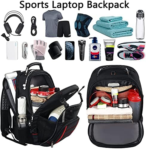 Jiefeieike Travel Laptop ruksak, Extra Velika torba za muškarce College Women, košarkaški ruksak odgovara 17-inčnoj računarskoj bilježnici