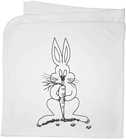 Azeeda 'Rabbit & Carrot' Pamuk Baby pokrivač / šal