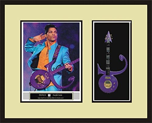 ArtStudio35 Prince Guitar Shadowbox Frame poluvreme Super Bowl Xli Miami 2007