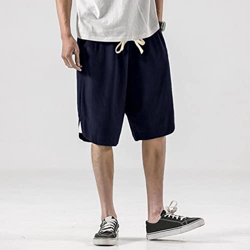 Vanjska odjeća Muški ljetni pamuk i čvrste boje čipke u dole Casual Hotsas Elastične hlače za muškarce Hlače