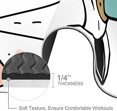 Siebzeh Fox nosi šešir Premium Thick Yoga Mat Eco Friendly Rubber Health & amp; fitnes Non Slip Mat za sve vrste vježbe joge i pilatesa