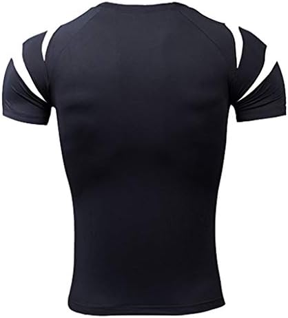 Muška sportska odjeća Muška fitnes kratke rukave osip majica Bodybuilding vrhovi za usko sušenje kože