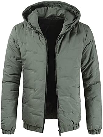Jednostavni kaput duksevi kaputa sa punim rukavima, muški zimski topli džep fit puffer jakne kaputi sa kapuljačom