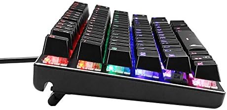 60% Mehanički igrački tastatura, e-element Z88 sa smeđim prekidačima, dugim LED pozadinskim osvetljenjem, vodootporan, kompaktni 81