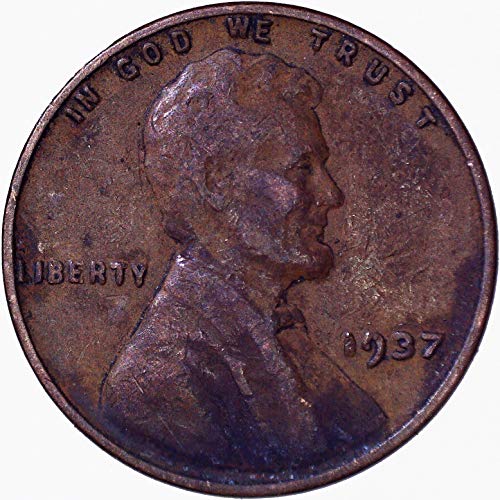 1937 Lincoln pšenica Cent 1c vrlo dobro