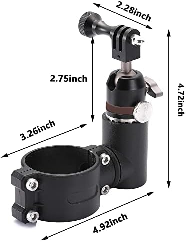 Bestaoo UTV ATV kamera Kompatibilan je s GoPro za roll bar za 1,75 -2, a aluminijski nosač kamere za rotaciju od 360 ° za sve Gopro
