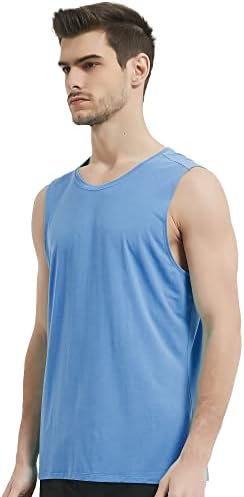Muški Ultra Meki bambus trening Tank Tops lagani hlađenje Dry Fit muscle Gym košulja bez rukava 2 paket