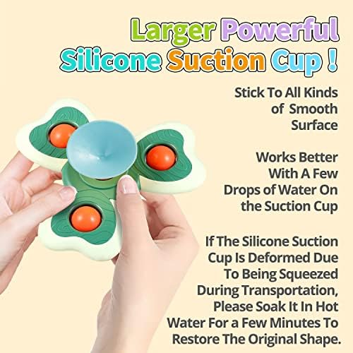 3 kom silikonske usisne čašice igračke za Spinner za dječake od 12 godina|igračke za predenje|rođendanski pokloni za bebe|senzorne