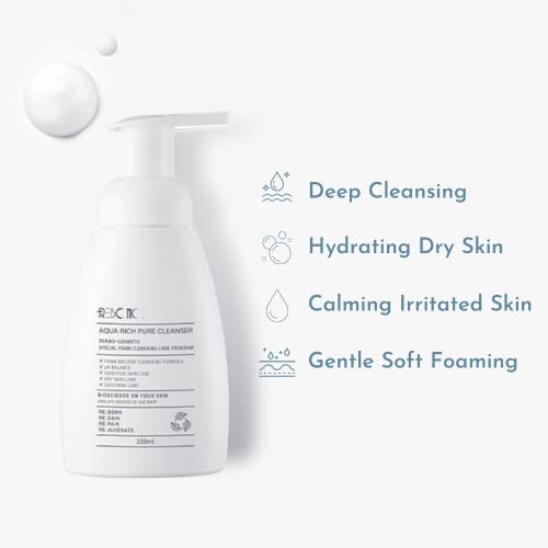 REBONCEL Aqua Rich hidratantno pjenasto Whip sredstvo za čišćenje lica sa hijaluronskom kiselinom, ceramidima i ekstraktom Aloe, hipoalergeno