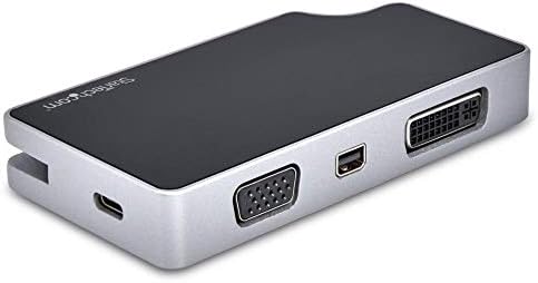 StarTech.com USB C Multiport Video Adapter-4K 60Hz UHD prijenosni 5-u-1 USB Tip C na HDMI 2.0, Mini DisplayPort, VGA ili DVI-95W PD