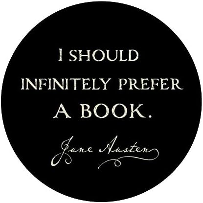 Beskonačno preferirajte knjigu: smiješni Austenite Jane Austen Popsockets Popgrip: Zamljivanje za zamena za telefone i tablete