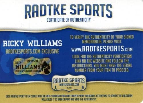 Ricky Williams potpisao Miami Dolphins Speed autentičnu NFL kacigu sa NFL kacigama sa natpisom Smoking Bowls Hitting Holes