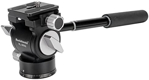 Koosehaoda Stroed Head Compact Video Head Pan Foot s pločom za arke za kompaktne video kamere, ogledale i DSLR kamere, opterećenje