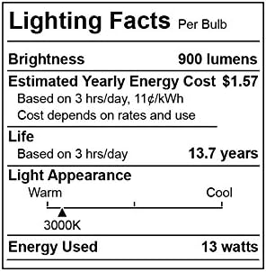 AmeriLuck 3000k toplo svjetlo na otvorenom Par38 LED sijalica za poplave, 90W Equiv. 13W bez zatamnjivanja