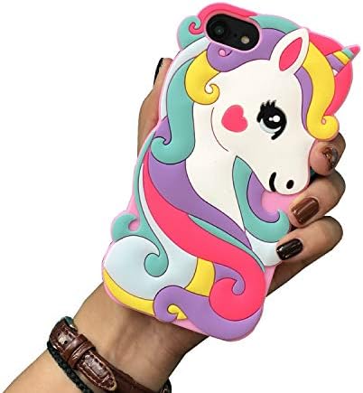 IFunny za iPhone SE 2020 futrola, iPhone 6 / 6S, za iPhone 7/8 futrolu, slatka 3D crtani životinjski konjički konjički konji i zaštitni