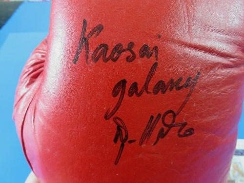 KHAOSAI GALAXY potpisao 12oz EVERLAST bokserske rukavice ~ svjetski šampion ~ JSA T98701 - bokserske rukavice sa autogramom