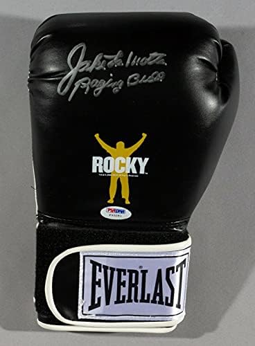 Jake LaMotta potpisao Rocky Balboa bokserska rukavica PSA / DNK COA L Auto'd Raging Bull-autographed bokserske rukavice