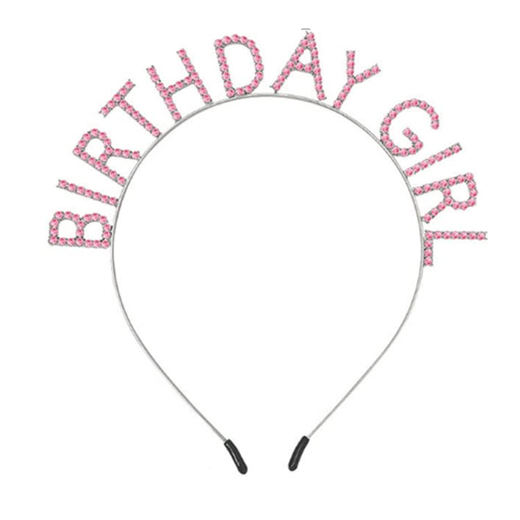 Rođendanska djevojka traka za glavu Rođendanska tijara za žene djevojke sretan rođendan pokloni za žene, slatki Dodaci za Sretan rođendan