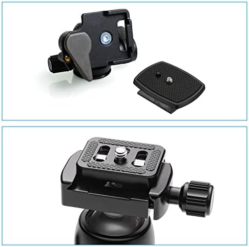 PATIKIL statiop ploča za brzo otpuštanje sa vijkom D-prstena, fotoaparat za montažni nosač za montažu kamere za kugličnu glavu model