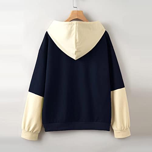 Ženski duksevi Pulover dugih rukava s kapuljačom dukseri plus džepovi Plus veličine Dye Ispisan džemper vrhovi bluze